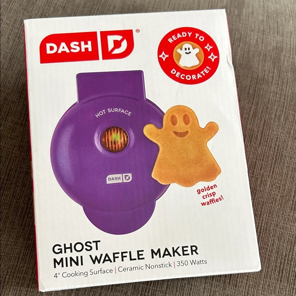 DASH Mini Waffle Maker Ghost NEW